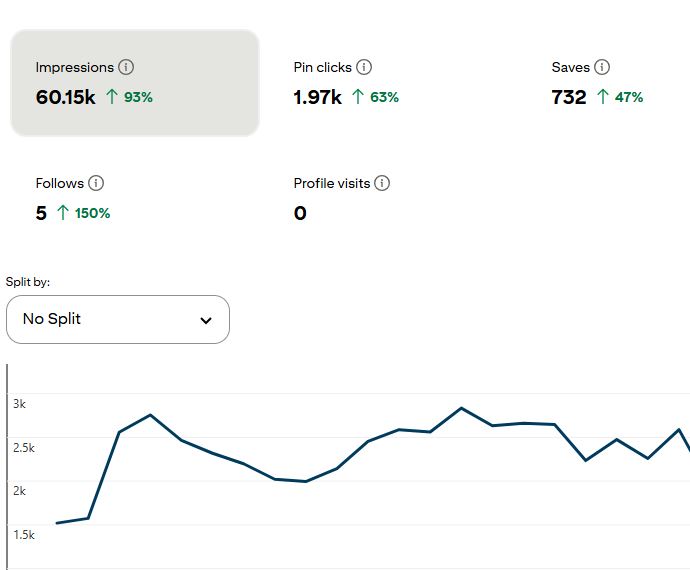 Pinterest Management Services Pin Analytics report image